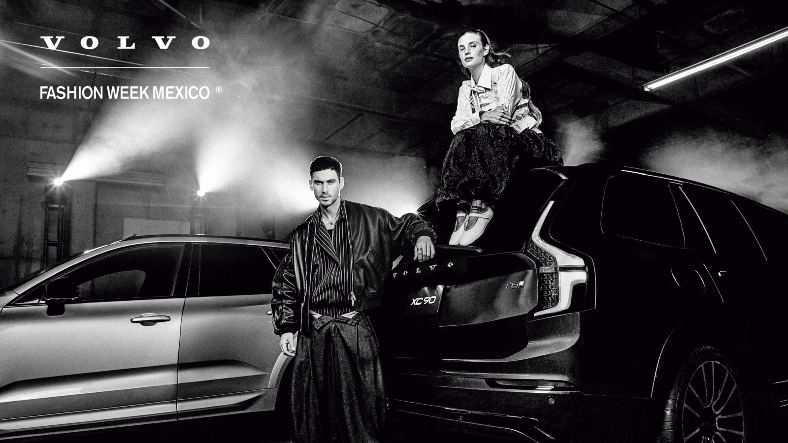 Macarena Achaga y Alejandro Speitzer en la campaña de Volvo Fashion Week México Octubre 2026
